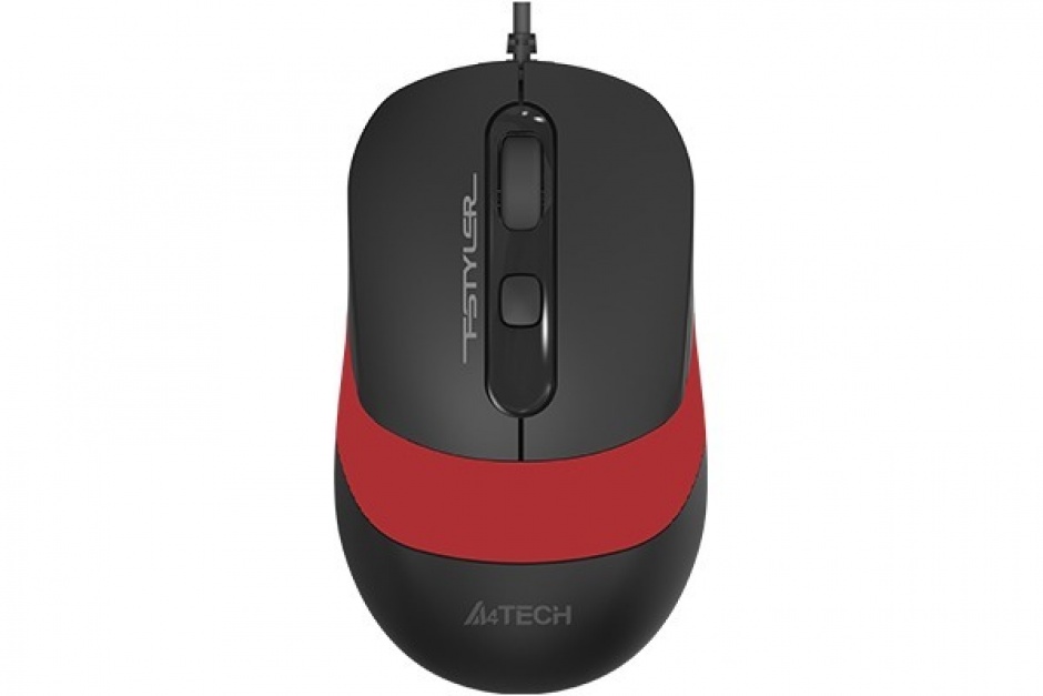 Imagine Mouse USB optic A4Tech Fstyler Negru/Rosu, FM10 Red
